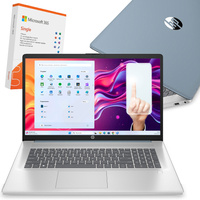 LIMITOWANY HP 17 QUAD CORE 4GB DDR4 1TB SSD HD+ TOUCH BLK FP W11 + OFFICE