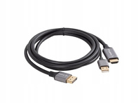 LANBERG Kabel HDMI(M)-Displaypor(M) 1.8M 4K czarny