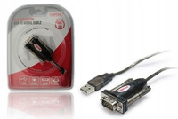 UNITEK Adapter USB- 1xRS-232 + Adapter DB9F/DB25M; Y-105A