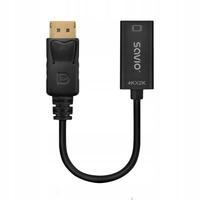 SAVIO Adapter DisplayPort (M) v1.2 - HDMI (F) v1.4, 4K, AK-62