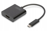 Adapter graficzny HDMI 4K 30Hz UHD na USB 3.1 Typ C, z audio, czarny, dł.